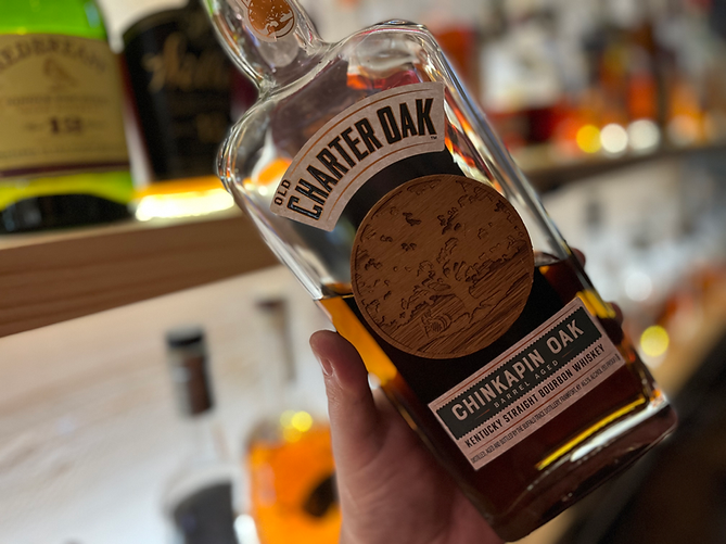 top shelf bourbon; Old Charter Oak; Buffalo Trace; Chinkapin Oak Barrel Aged; Eagle Rare 10; Eagle Rare mash bill