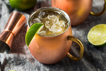 mixed drinks with Bulleit Bourbon; Kentucky mule; bourbon drink recipes