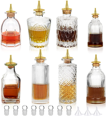 dasher bottles for bitters; orange bitters