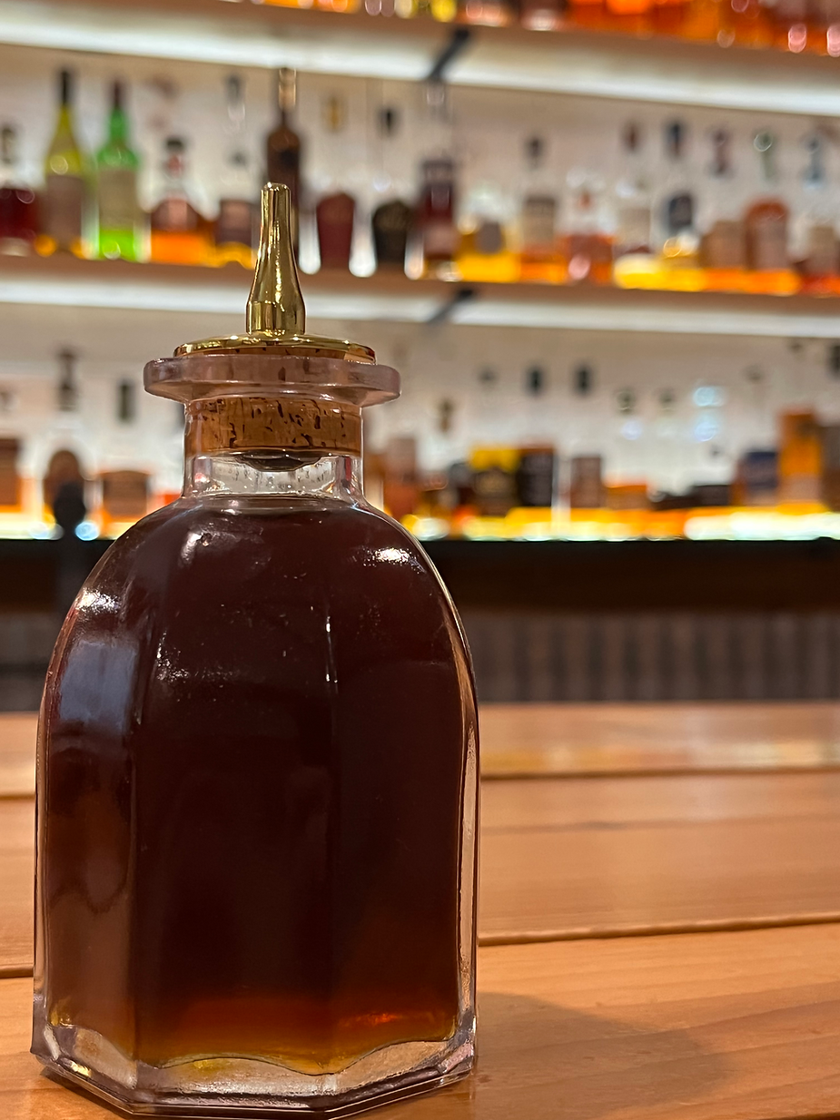 barrel bitters; orange bitters; dasher bottle