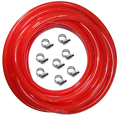 red gas line air hose, 25 feet