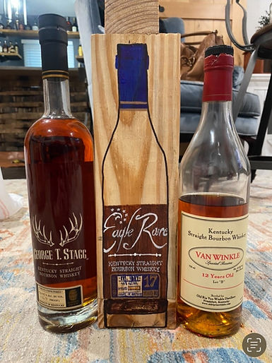 Hand Painted, Eagle Rare 17, Bourbon Art
