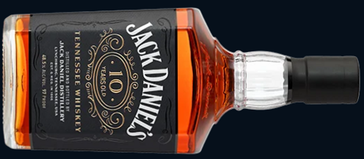 jack Daniels 10-year Tennessee whiskey