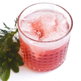 A Spiced Cranberry Bourbon Cocktail