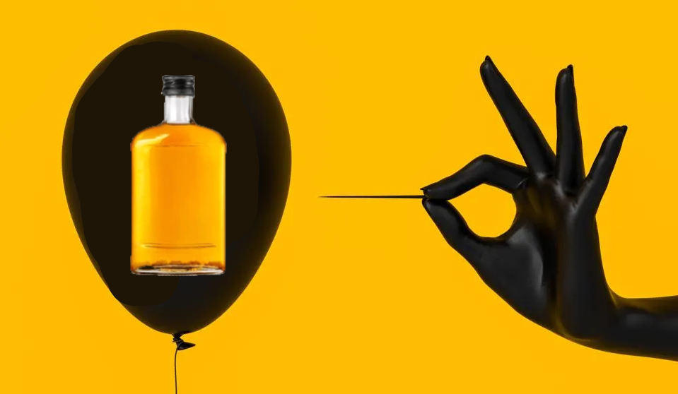 bourbon bubble popping