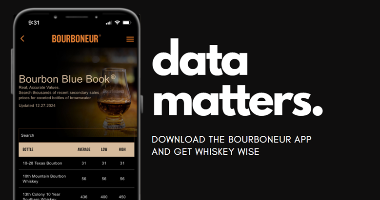 best bourbon app, best pricing, price guide, bourbon pricing, bourbon blue book